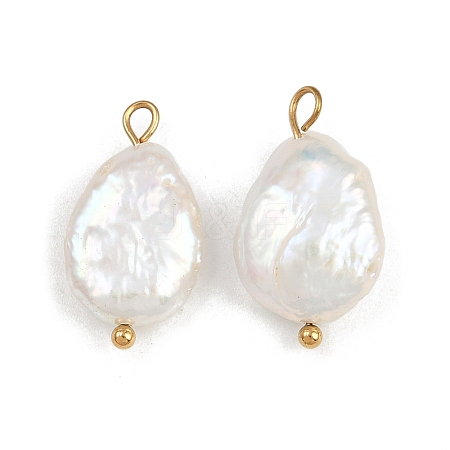 Natural Freshwater Pearl Keshi Pearl Pendants STAS-D378-06B-G-1