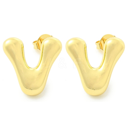 Rack Plating Brass Earrings EJEW-S222-01G-V-1