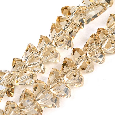 Electroplate Transparent Glass Beads Strands X1-EGLA-P052-02A-PL02-1