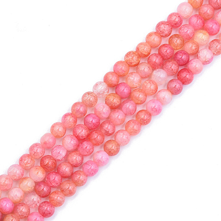 Crackle Glass Beads Strands GLAA-N046-004A-07-1