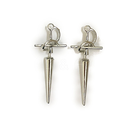 Alloy Sword Stud Earrings for Women PW-WG2AD5A-01-1