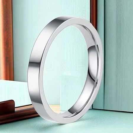 Non-Tarnish Stainless Steel Plain Band Rings FS-WG75602-116-1