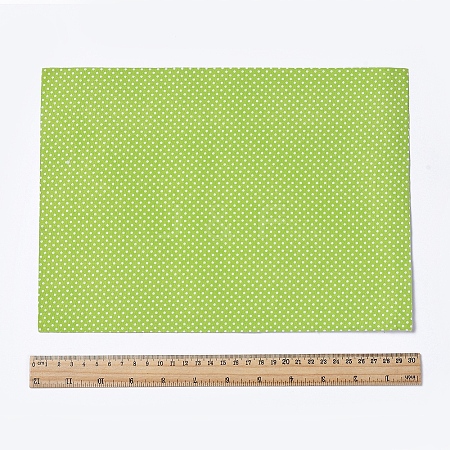 Polka Dot Pattern  Printed A4 Polyester Fabric Sheets LS-DIY-WH0158-63A-04-1