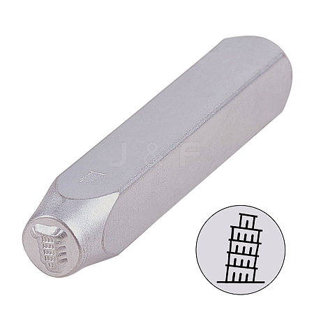 Iron Metal Stamps AJEW-BC0005-55B-1