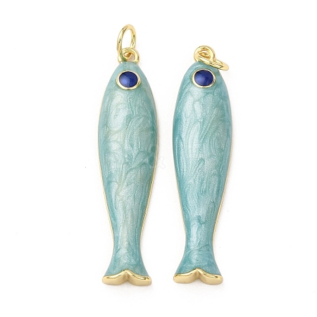 Brass Pendants KK-D019-29C-02G-1
