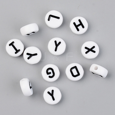 Opaque Acrylic Beads X-SACR-T338-11A-1