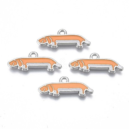 Rack Plating Alloy Enamel Pendants LS-PALLOY-T075-156-1