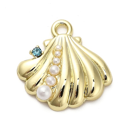 Alloy Rhinestone Pendants FIND-A051-06G-1