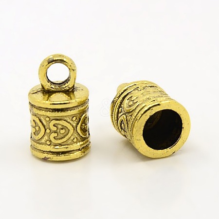 Tibetan Style Alloy Cord Ends LS-TIBE-090-AG-RS-1