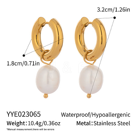 Stainless Steel Hoop Earrings ZU9248-4-1