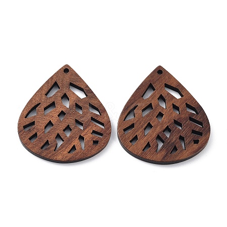 Walnut Wood Laser Cut Pendants WOOD-Q051-03H-1