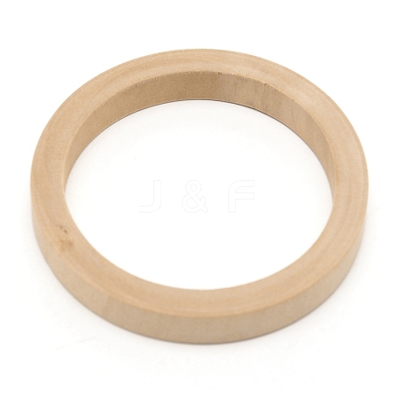 Unfinished Wood Bangles FIND-WH0081-69A-1