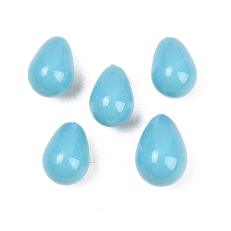Electroplate Opaque Glass Beads GLAA-A044-02B-1
