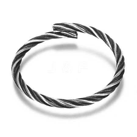 Adjustable 304 Stainless Steel Expandable Bangle Making BJEW-M286-02A-1