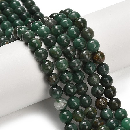 Natural African Jade Beads Strands G-F820-K02-8mm-1
