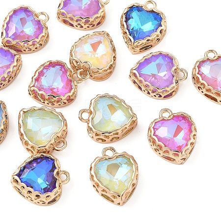 15Pcs Heart K9 Glass Charms GLAA-YW0004-59-1