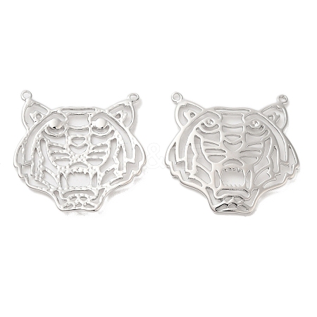 Brass Filigree Animal Pendants KK-G468-37P-1