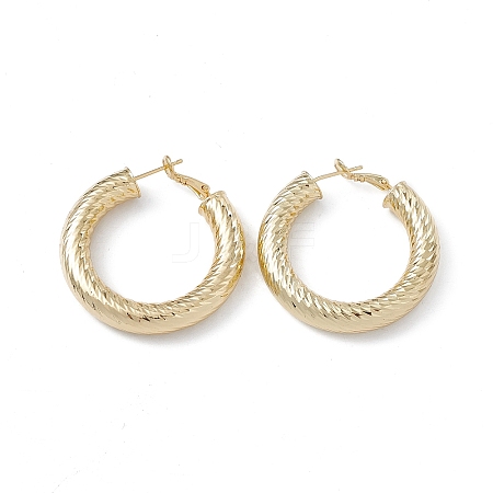 Long-Lasting Plated Brass Hoop Earrings for Women EJEW-A088-07G-1