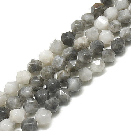 Natural Hawk's Eye Beads Strands G-S300-104-8mm-1