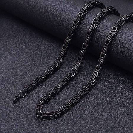 Stainless Steel Byzantine Chains Necklaces for Men FS-WG56795-167-1