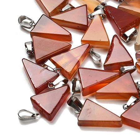 Natural Red Agate Pendants G-B127-04P-15-1