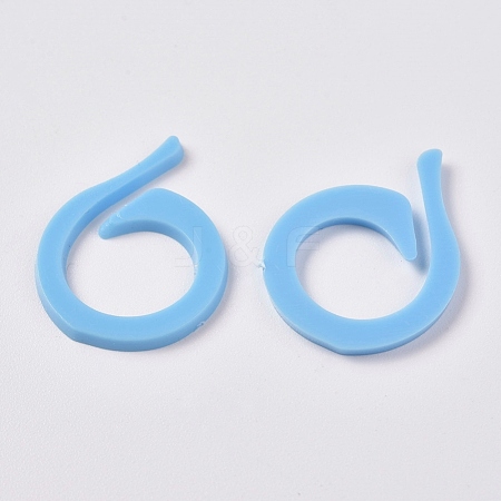 Plastic Counting Split Ring DIY-WH0152-24A-02-1