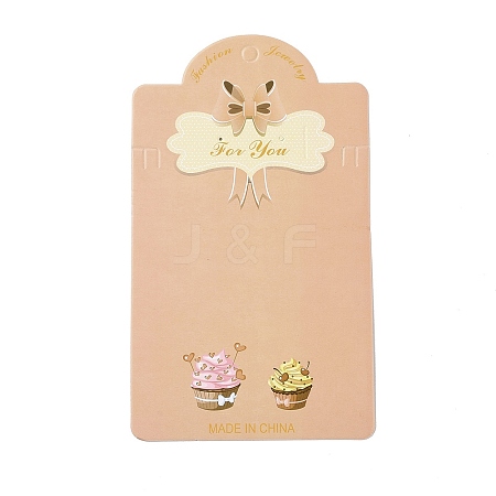 Rectangle Bowknot Earring Display Cards CDIS-P007-H01-1