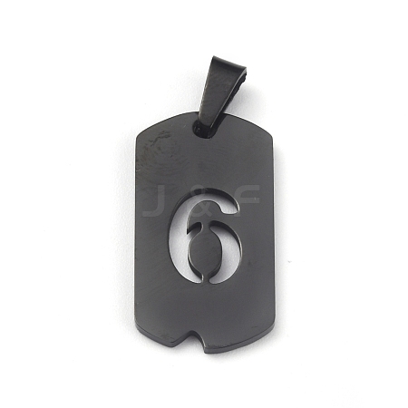 Ion Plating(IP) 304 Stainless Steel Pendants STAS-O127-E06-1