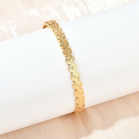 304 Stainless Steel Hinged Bangles for Women BJEW-C114-08G-1