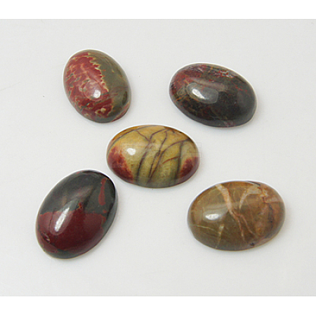 Polychrome Jasper/Picasso Stone/Picasso Jasper Cabochons X-G-H1529-1-1