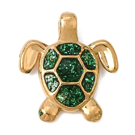 304 Stainless Steel Enamel Pendants SA-CBA7FC1-14G-01-1