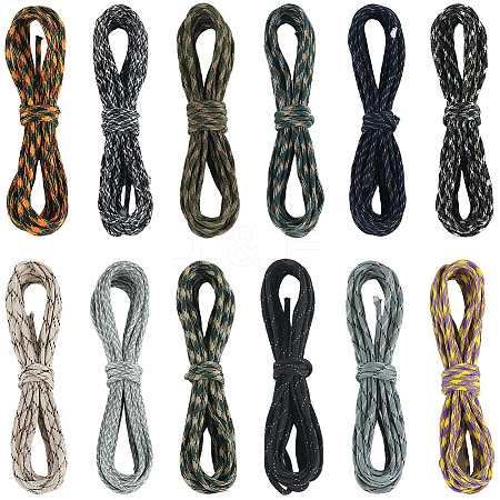 60M 12 Colors 7 Inner Cores Polyester & Spandex Cord Ropes RCP-SP0001-02A-1