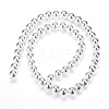 Electroplate Non-magnetic Synthetic Hematite Bead Strands G-Q466-3mm-02-2