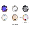 Flat Back K9 Glass Rhinestone Cabochons MRMJ-YW0001-064A-3