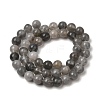 Natural Gemstone Cloudy Quartz Round Bead Strands X-G-O021-8mm-03B-2