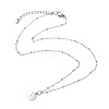 Natural Cultured Freshwater Pearl Potato Pendant 304 Stainless Steel Satellite Chain Necklaces for Women NJEW-JN06346-01-2