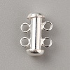 Sterling Silver Slide Lock Clasps STER-WH0008-33-1
