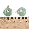 Natural Green Aventurine Pendants X-KK-B157-42E-06-3