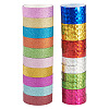 22Roll 2 Styles Laser Shining Bopp PET Plastic Scrapbook Decorative Adhesive Tapes AJEW-TA0002-10-3