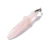 Natural Rose Quartz Big Pendants G-K338-41P-04-2