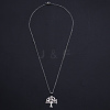 Non-Tarnish 201 Stainless Steel Pendants Necklaces LS-NJEW-S105-JN694-45-1-2