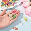 60Pcs 10 Colors Zinc Alloy Baking Paint Swivel Snap Hooks Clasps FIND-FS0005-10-4