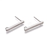 304 Stainless Ear Stud Components STAS-M274-012A-P-2