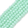 Opaque Solid Color Imitation Jade Glass Beads Strands LS-EGLA-A044-P1mm-D14-1
