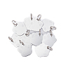 60Pcs 2 Style Aluminum Alloy Pendants ALUM-BC0001-63A-4