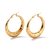 Ion Plating(IP) 304 Stainless Steel Hoop Earrings EJEW-O096-46G-1