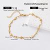 Vintage 304 Stainless Steel Link Chain Bracelets for Women SR6188-2-1
