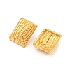 Rectangle 304 Stainless Steel Ear Studs EJEW-L290-012G-2