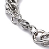304 Stainless Steel Cuban Link Chain Bracelets X-STAS-A028-B064P-A-3