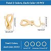 20Pcs 2 Color 304 Stainless Steel Clip-on Earring Findings STAS-UN0038-43-5